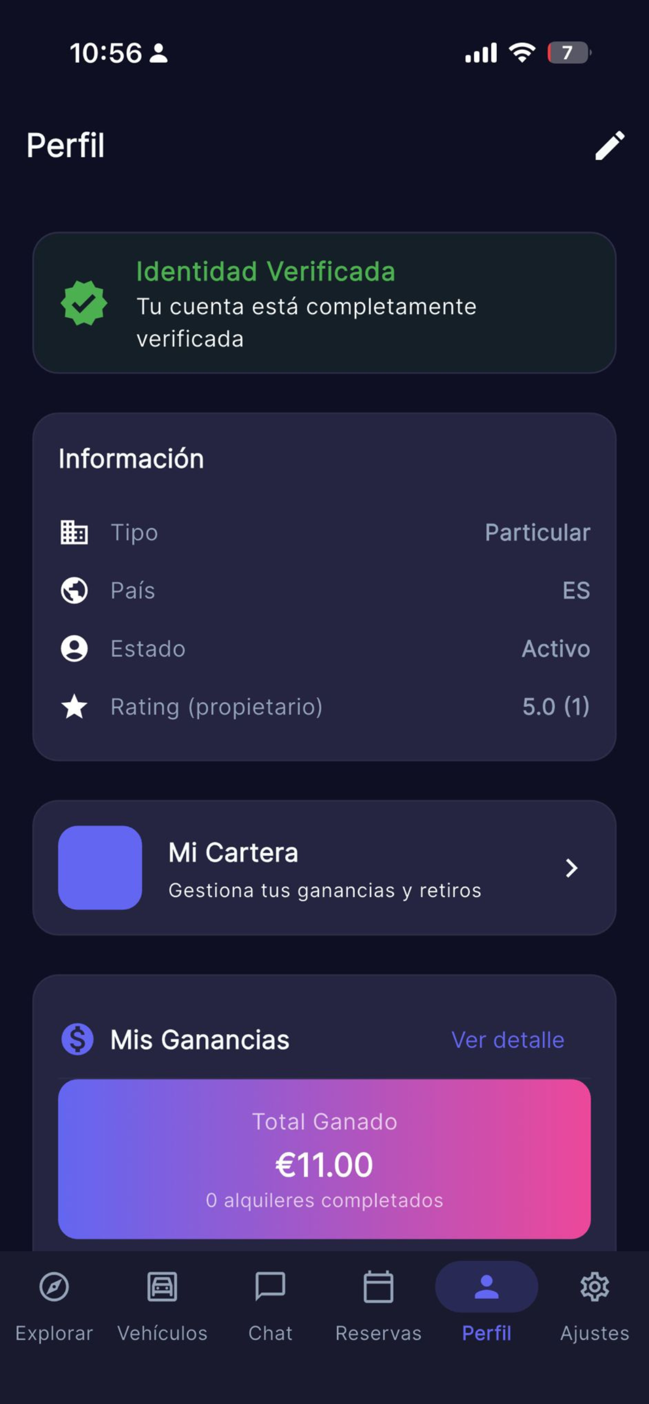 Perfil verificado
